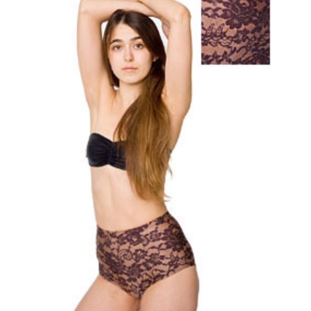 American apparel high waisted bikini bottom